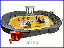 Marx BEN HUR Full Circle COLISEUM PLAYSET with MAT assorted pieces