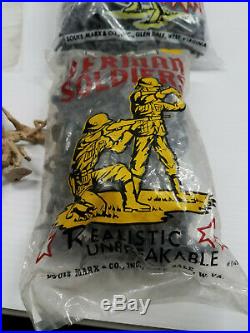 Marx Bagged German, U. S. & Japanese Toy Soldiers Battleground Toys Huge Lot