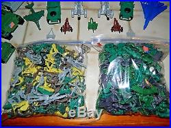 Marx Battle Ground Action Play Set 200 Plus Pieces With Rare Fortress And Box