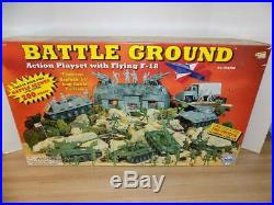 Marx Battle Ground Action Playset with Flying F-18 Sealed Box