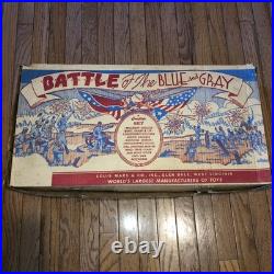 Marx Battle Of The Blue And Gray 1962 Civil War Playset Near Complete Set 4658