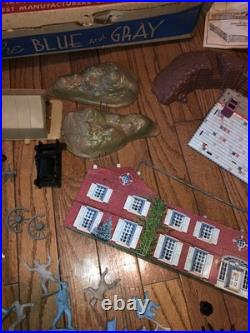 Marx Battle Of The Blue And Gray 1962 Civil War Playset Near Complete Set 4658
