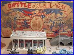 Marx Battle Of The Blue & Gray Play Set Box#4760