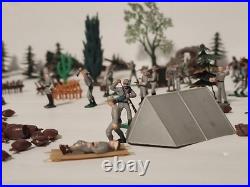 Marx Battle of Blue & Gray Civil War Playset Figures Lot Horses Vintage 1960's