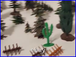 Marx Battle of Blue & Gray Civil War Playset Figures Lot Horses Vintage 1960's