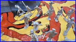 Marx Battle of Navarone Giant Playset WWII WW2 28 Figures withBox 1960s Incomplete