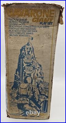 Marx Battle of Navarone Giant Playset WWII WW2 28 Figures withBox 1960s Incomplete