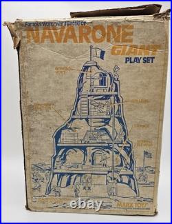 Marx Battle of Navarone Giant Playset WWII WW2 28 Figures withBox 1960s Incomplete