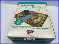 Marx Battleground 2255 Soldiers 50 Pc Storage Box Playset Mint Unused Wow