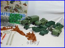 Marx Battleground American Vs. Germans World War II Playset Boxed