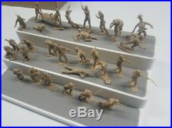 Marx Battleground Desert Fox 4177 Tan Complete 32 Pc U. S. Soldier Set 1967