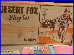 Marx Battleground Desert Fox Play Set Box#4178MO