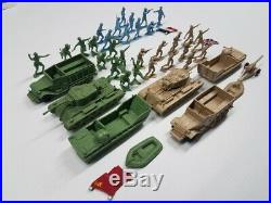 Marx Battleground Europe Huge Lot Vehicles Men Flags British French Russian Rare