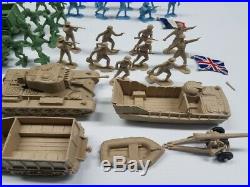 Marx Battleground Europe Huge Lot Vehicles Men Flags British French Russian Rare