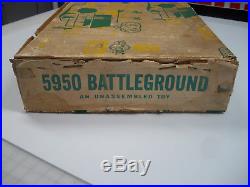 Marx Battleground European Playset 5950 / 4173 Contents With Handmade Box