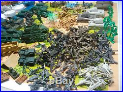 Marx Battleground Huge Lot Of Play Set Pieces In 4756 Box