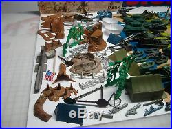 Marx Battleground Huge Lot Of Play Set Pieces In 4756 Box