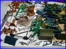 Marx Battleground Huge Lot Of Play Set Pieces In 4756 Box