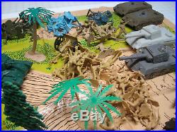 Marx Battleground Huge Lot Of Play Set Pieces In 4756 Box