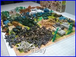 Marx Battleground Huge Lot Of Play Set Pieces In 4756 Box