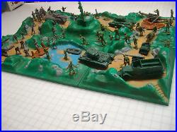 Marx Battleground Iwo Jima Desert Fox Dday Battle Diorama German/americam Marx