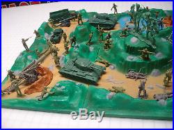 Marx Battleground Iwo Jima Desert Fox Dday Battle Diorama German/americam Marx