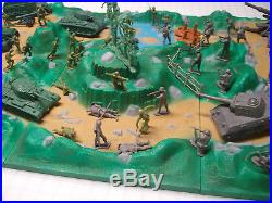 Marx Battleground Iwo Jima Desert Fox Dday Battle Diorama German/americam Marx