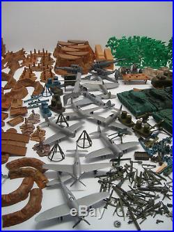 Marx Battleground, Iwo Jima, Desert Fox, Playset Huge Lot Hundreds Of Pcs. Play