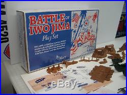 Marx Battleground Iwo Jima Play Set Rare Items Lot
