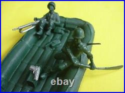 Marx Battleground Large Raft Paddler Sitting Figure Rifle 1960s D-Day Playset