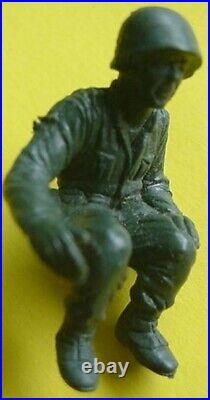 Marx Battleground Large Raft Paddler Sitting Figure Rifle 1960s D-Day Playset