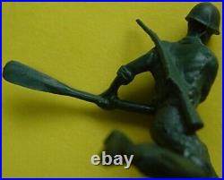 Marx Battleground Large Raft Paddler Sitting Figure Rifle 1960s D-Day Playset