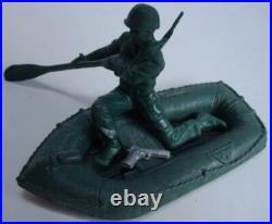 Marx Battleground Large Small Raft Oarsmen Soldier Gun Rifle 1960s Playset