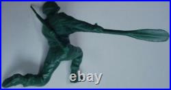 Marx Battleground Large Small Raft Oarsmen Soldier Gun Rifle 1960s Playset