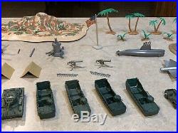 Marx Battleground Marine Beach-Head Play Set Box#4736