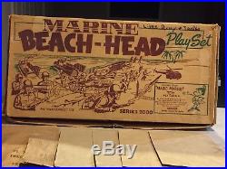 Marx Battleground Marine Beach Head Play Set Series 2000 Box#4732MO