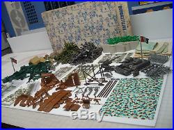 Marx Battleground Montgomery Ward Rare Box And Playset Over 800 Pcs Authentic