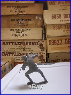 Marx Battleground Play Set 6 Stabbing Down German Figure Very Rare