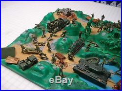 Marx Battleground Play Set Huge Lot Over 100 Pieces