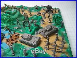 Marx Battleground Play Set Huge Lot Over 100 Pieces