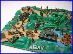 Marx Battleground Play Set Huge Lot Over 100 Pieces