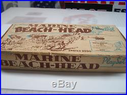 Marx Battleground, Playset Marine Beach-head 2000 4734 In Box