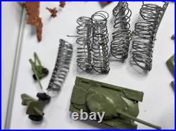 Marx Battleground Playset WWII American & German Soldiers & OTHER BRANDS DIRTY
