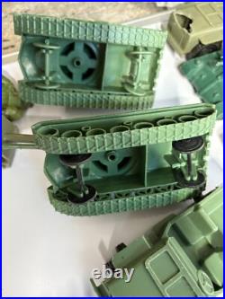 Marx Battleground Playset WWII American & German Soldiers & OTHER BRANDS DIRTY