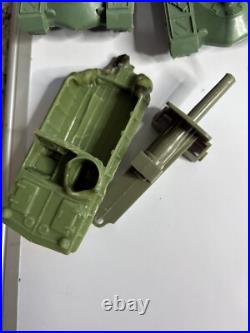 Marx Battleground Playset WWII American & German Soldiers & OTHER BRANDS DIRTY