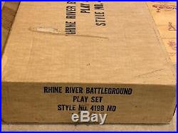 Marx Battleground Rhine River Play Set Box#4198MO