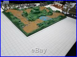 Marx Battleground Terrain 4184 1966 Playset Rare Look