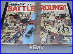 Marx Battleground World War 2 Playset Vintage Toy Soldier WW2 MPC Tank Cannon 70