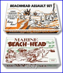 Marx Beachhead Assault Set Play Set Box OR Marine Beach-Head Play Set Box