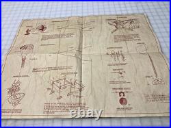 Marx Beachhead Instruction Sheet#2 1599 Large 2 Side, Red Ink, Displays Well